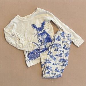 GYMBOREE Bunny Toile PJs — Unisex, 3T